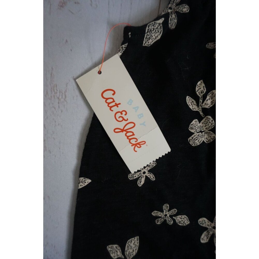 Cat & Jack Baby Girls' Black Romper - Size Newborn, NWT - Picture 5 of 7